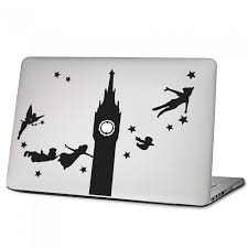 peter pan flying laptop macbook vinyl