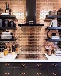 Copper Metal Subway Tile For Wall 2x6
