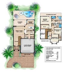 Florida Style Home Plan 2 Bedrms 2 5
