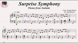2nd movement (haydn) | free easy piano sheet music (digital print). Surprise Symphony Theme From Andante Franz Joseph Haydn Piano Youtube
