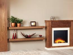 Contemporary Shelves Focus Fireplaces