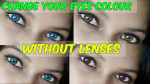 change your eyes colour without ing
