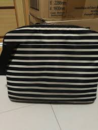 authentic kate spade striped laptop bag