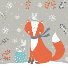 Snow white and the seven dwarfs. Cute Fox With Birds Present And Snow On Grey Background Cute Cartoon Fox Print Childish Print For Nursery Kids Apparel Poster Funny Postcard Graphic Vector Stock By Pixlr