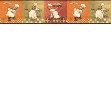 49 italian fat chef wallpaper border