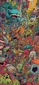 trippy monsters wallpapers trippy