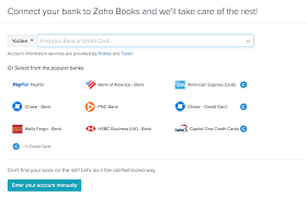 Chase offers highly rated credit cards for travel, cash back, business and more. Add Accounts Help Zoho Books
