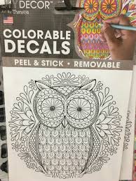 Dollar Tree Colorable Wall Decal