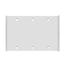 Wall Plate Plastic 3 Gang Blank