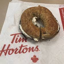 12 grain bagel with cream cheese