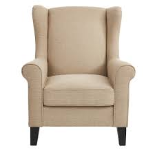Home Decorators Collection Larkyn Khaki Beige Upholstered Accent Chair 170  - The Home Depot