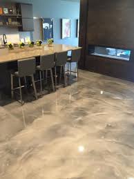 metallic epoxy floor coating grey