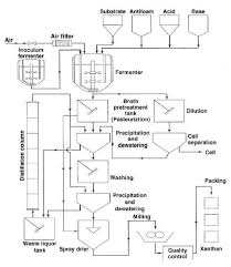 3 Process Flow Diagram Of Xanthan Gum Source Authors