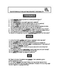 Credibility Evaluation Chart Glossary Avoiding Plagiarism Citation Ccss W 8
