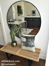round mirror living room