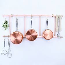 Copper Pot And Pan Ladder Rack