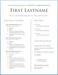 Resume Template Microsoft Word Download Free For Browse Templates In