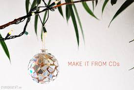 diy ornaments from cd s