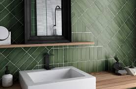 green with envy bathroom feature