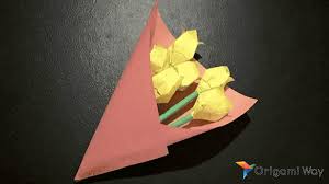 origami flower bouquet instructions