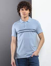calvin klein jeans solid slim fit polo shirt blue l