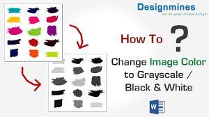 how to change color image in to black