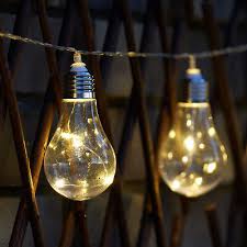 10 Led Solar Powered Edison Bulb String
