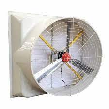white green house exhaust fan size