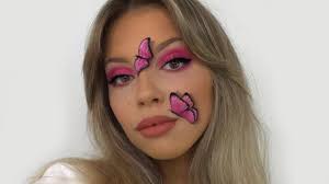 3d makeup tutorial pink erflies