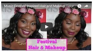 festival inspired hair makeup