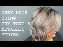 Grey Hair Tutorial Using Guy Tangs Favorites Kenra Metallic
