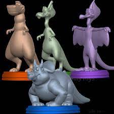 Rex Elsa Dweeb and Woog - Were Back a Dinosaurs Story 3D Принт Модель in  Монстры и Существа 3DExport