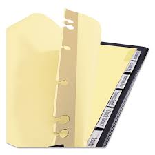 Post Binder Insertable Tab Dividers By Avery Ave11644