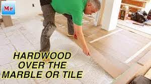 how to install hardwood floor over the