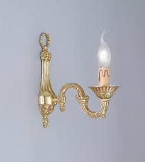 One Lights Cast Brass Wall Sconce With