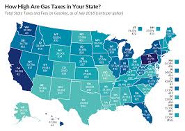 Gas Tax Rates July 2018 State Gas Tax Rankings Tax