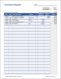 A Simple And Free Checkbook Register For Excel