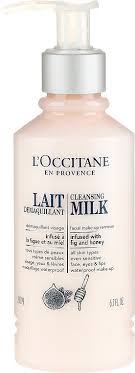 l occitane cleansing milk makeup