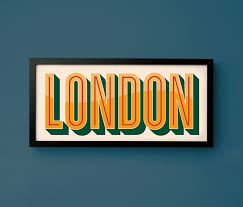 London Print For Ikea Ribba Frame 50cm