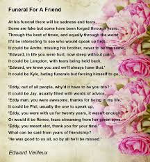 funeral for a friend poem