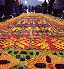 alfombras of the guatemala easter festivals