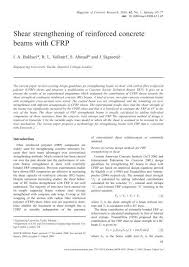 reinforced concrete beams with cfrp