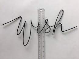 Wire Writing Wire Word Art