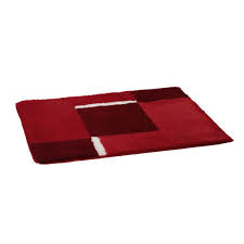 bath rug wave ruby red 60 x 90cm jb