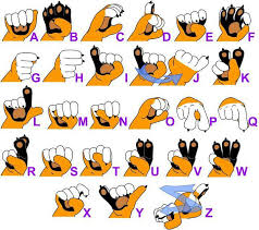 Finger Spelling Chart By Stamps By Wild Deaf Furs Fur
