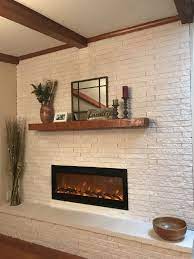mid century modern fireplace makeover