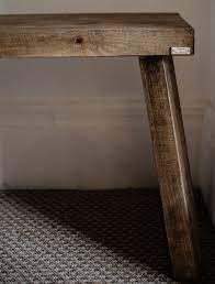 Rustic Wooden Display Bench