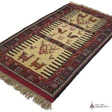 handmade persian tribal wool rug
