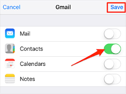 how to sync iphone contacts to gmail 4