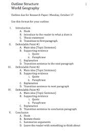 custom research paper outline example Paisaje Indeleble Pinterest